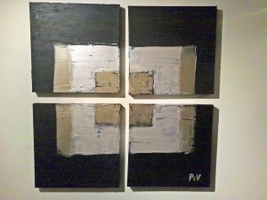 4-example, 4 luik, Acryl op linnen. (privé collectie)